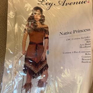 Leg Avenue Native Princess Costume - Brown and Red